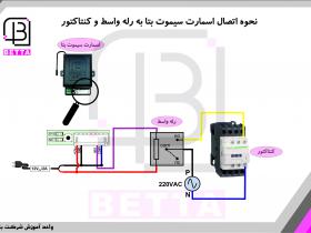 اتصال اسمارت سیموت به رله واسط و کنتاکتور